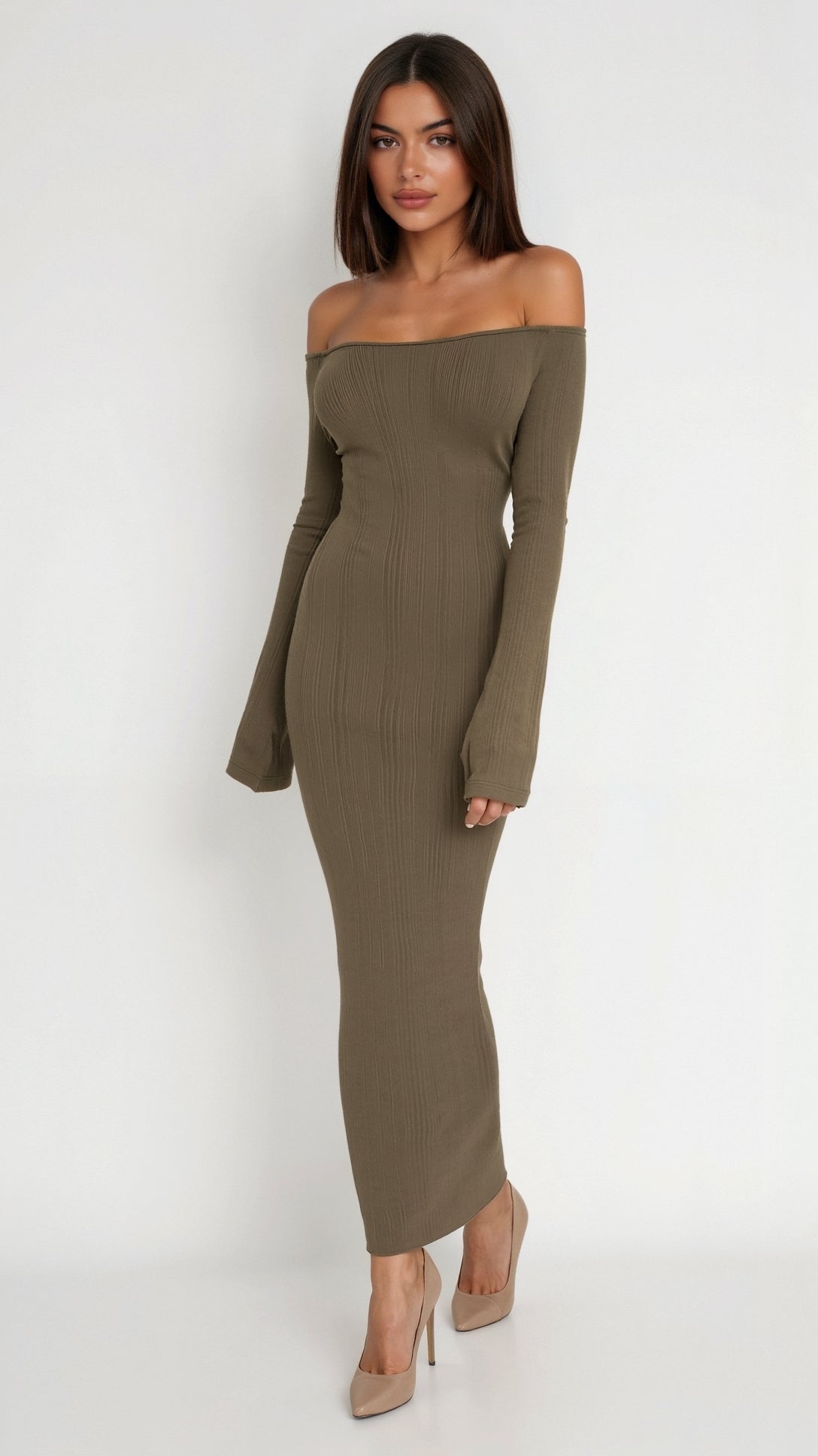 Harlow Off-Shoulder Maxi Dress