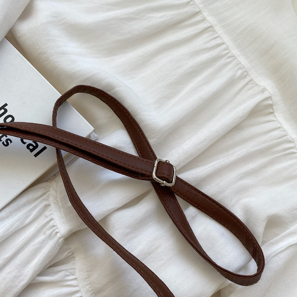 Ida Woven Hobo Bag in Brown