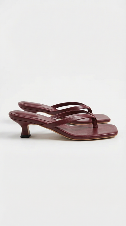 Ieza Strappy Kitten Heels in Black