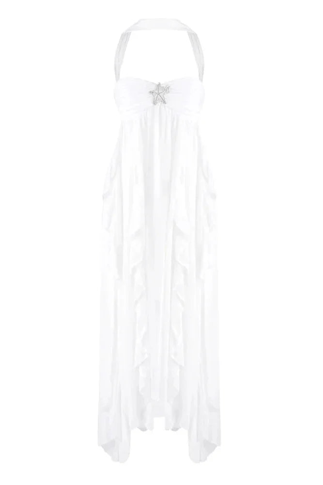 Imogen Strapless Maxi Dress in Pink