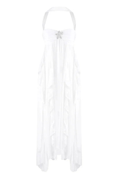 Imogen Strapless Maxi Dress in Pink