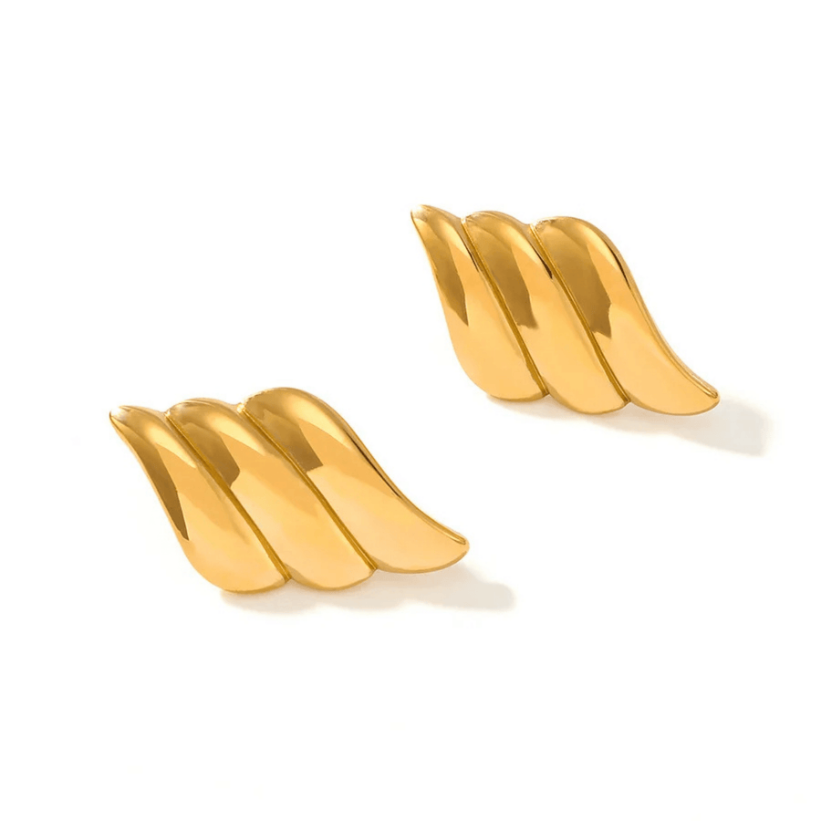 Isla Layer Wing Earrings in Gold