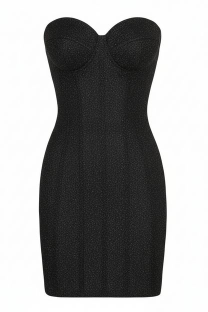 Ivy Strapless Mini Dress in Red