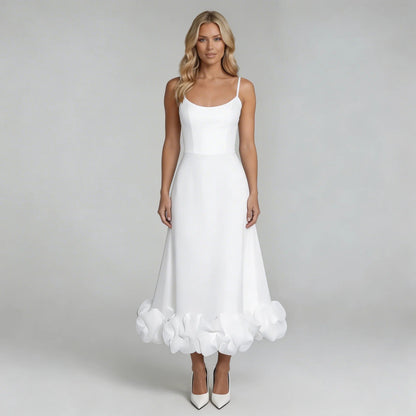 Josephine Ruffle Midi Dress