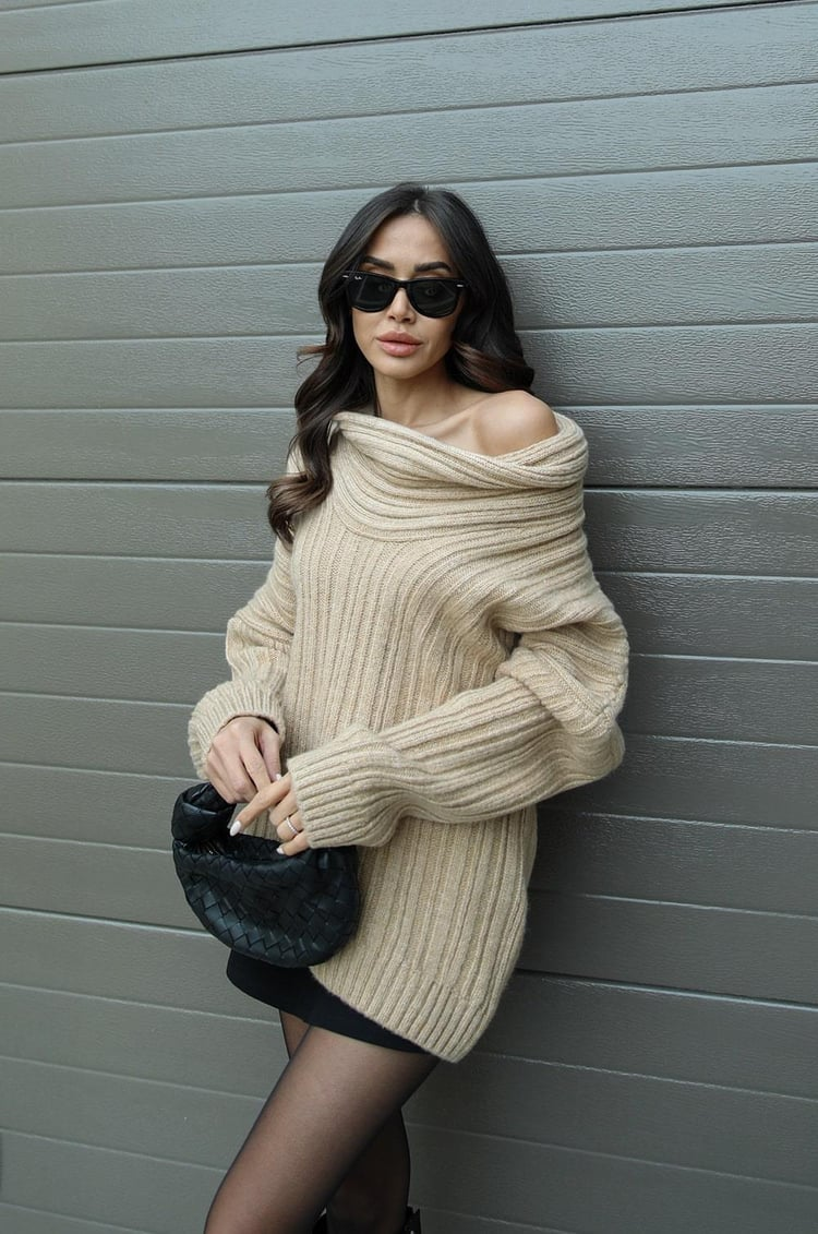 Julia Foldover Sweater