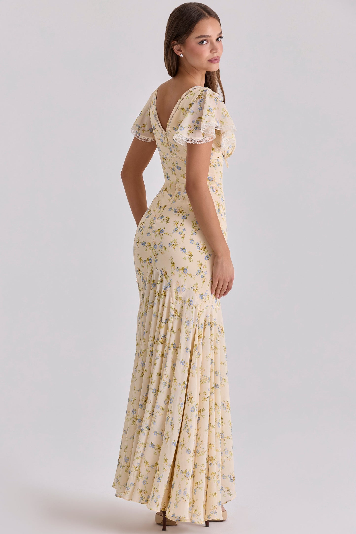 Juliette Floral Maxi Dress in Yellow