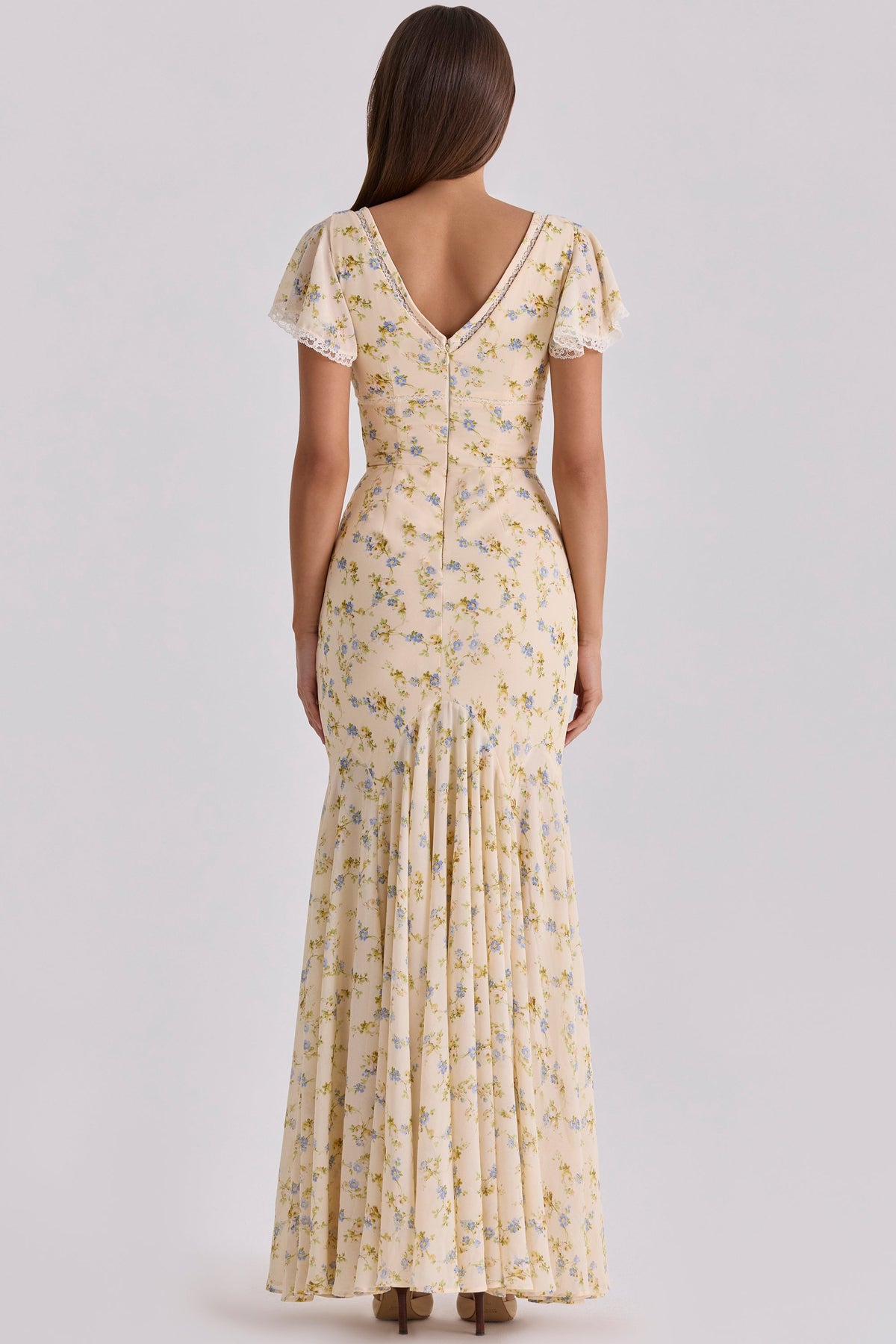 Juliette Floral Maxi Dress in Yellow