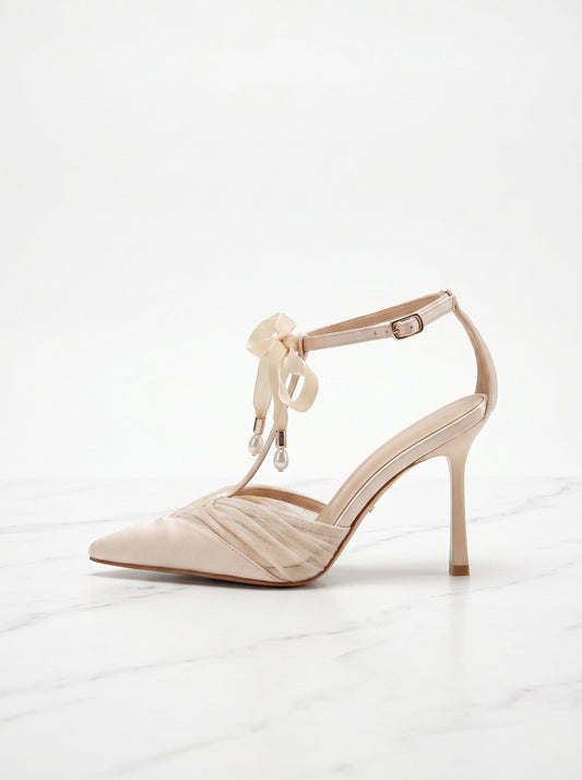 Juno Pointed Toe Heels in Pink
