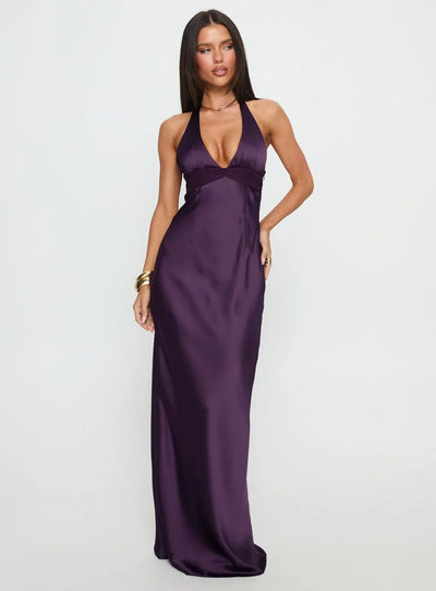 Kaelis Halter Maxi Dress