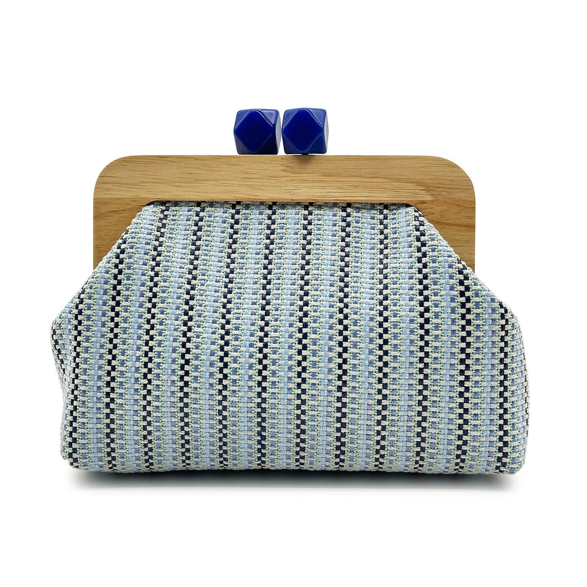 Kaia Boho Woven Clutch in Green