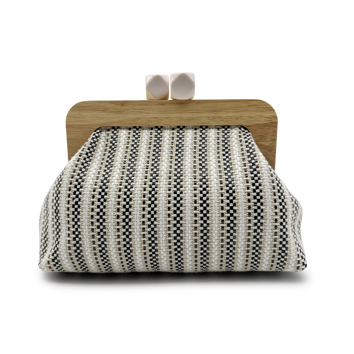 Kaia Boho Woven Clutch in Green