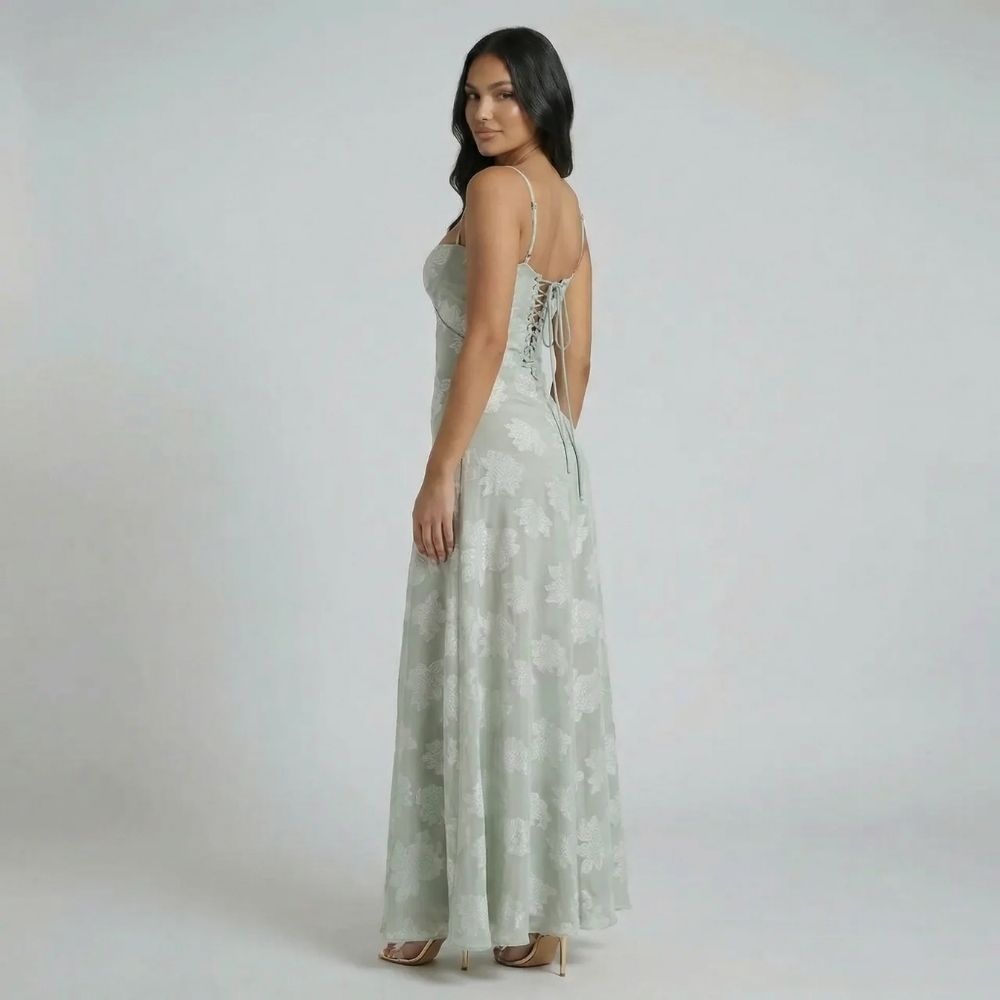 Kayla Lace-Up Maxi Dress