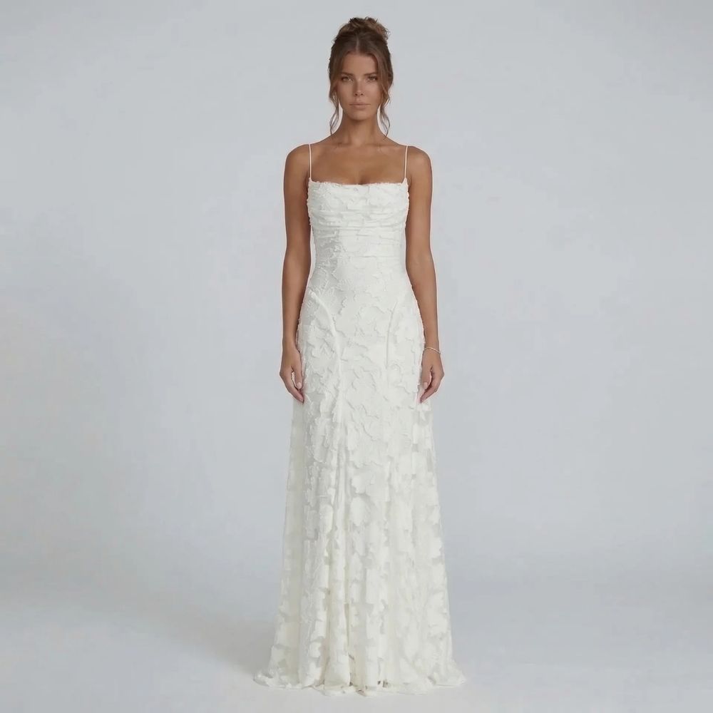 Keira Lace-Up Maxi Dress