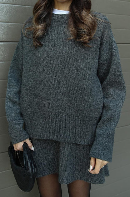 Women crew neck set, front view