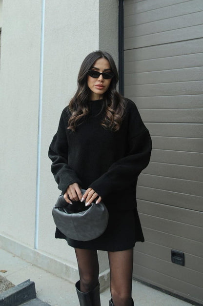 Women crew neck set, back view