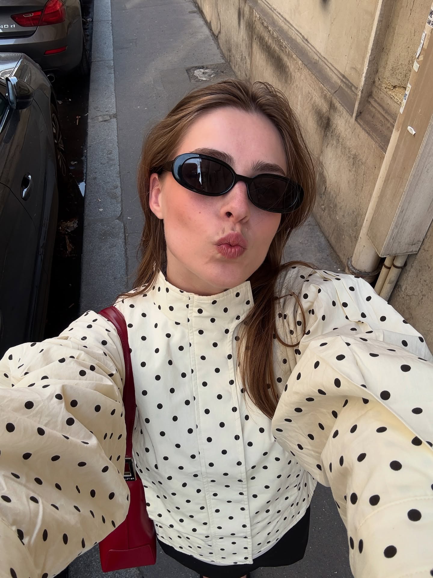 Krista Polka Dot Jacket in White