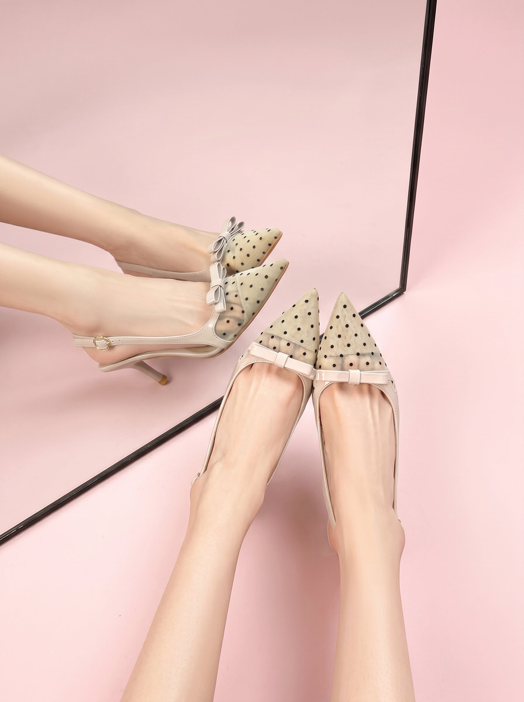 Lana Pointed Toe Heels in Multicolor