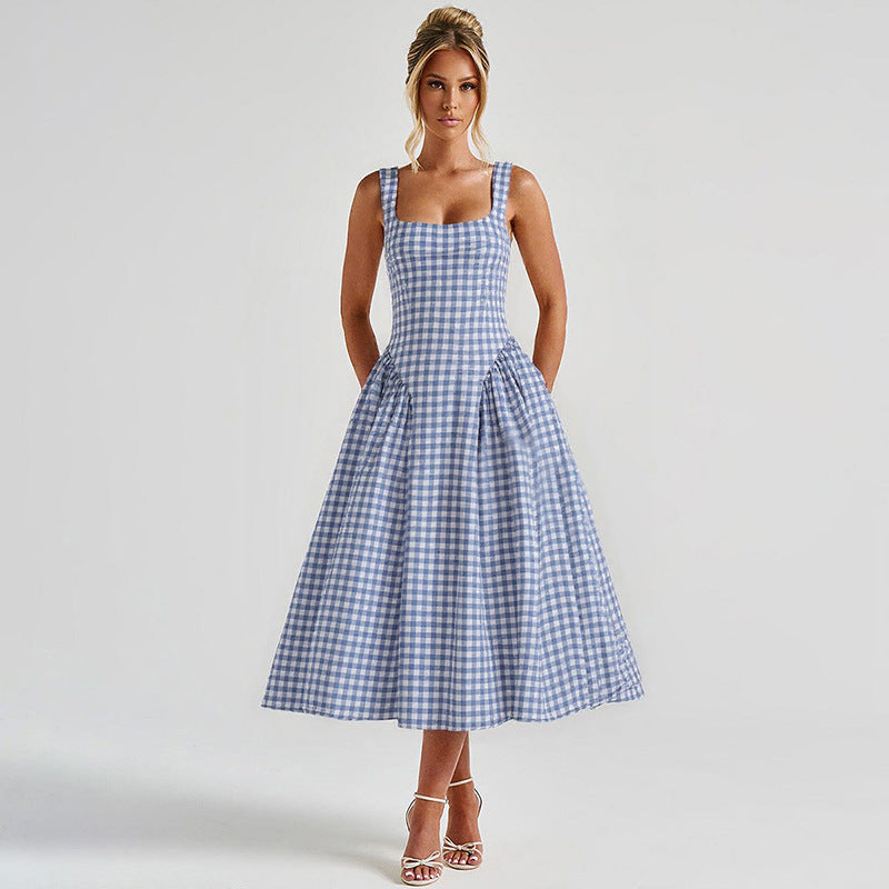 Lana Square Neck Midi Dress