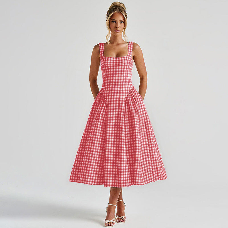 Lana Square Neck Midi Dress