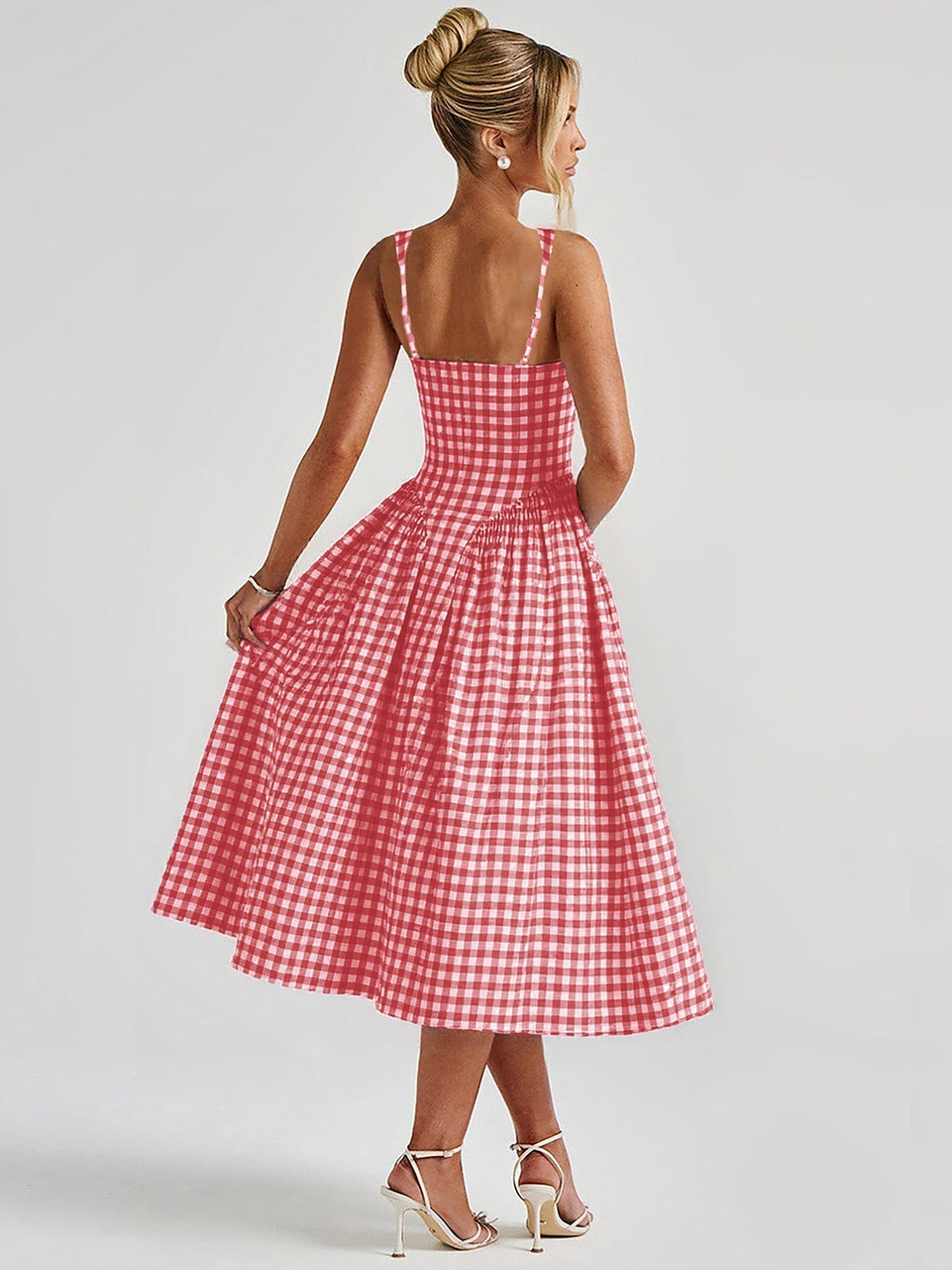 Lana Square Neck Midi Dress