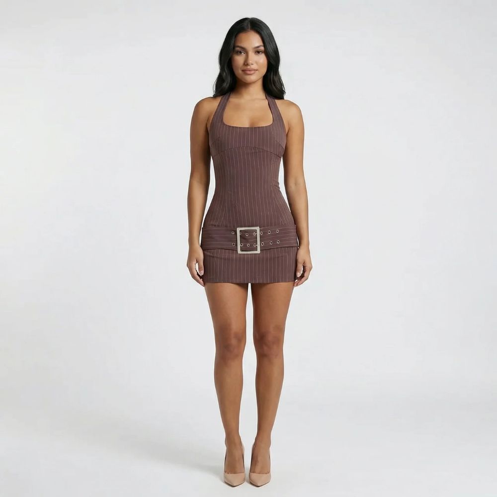 Leila Belted Mini Dress