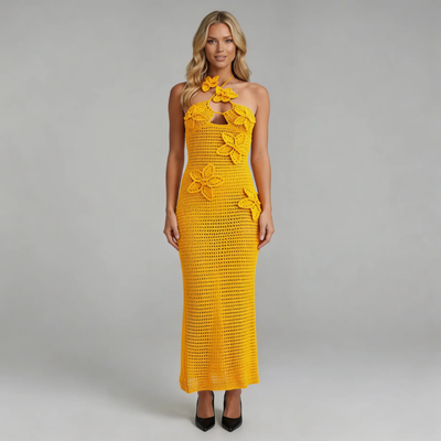 Leona Crochet Maxi Dress