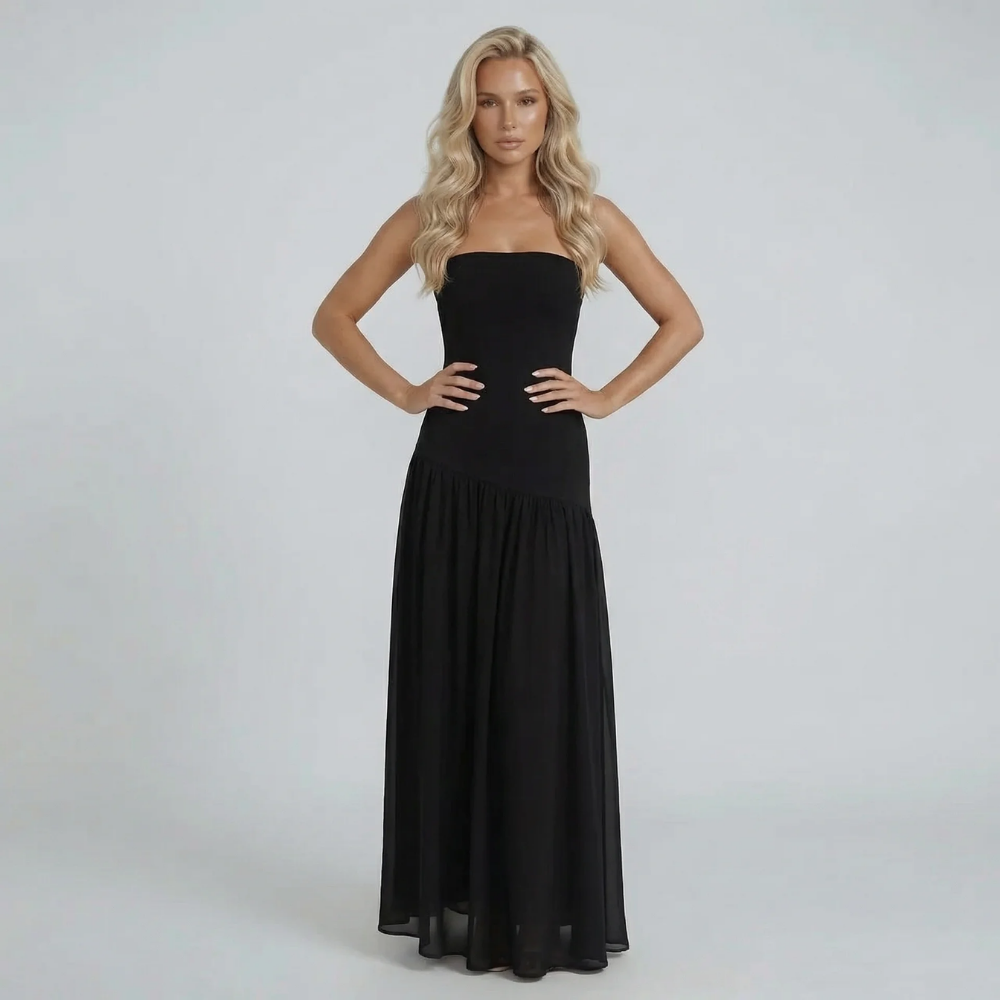 Leonie Drop-Waist Maxi Dress