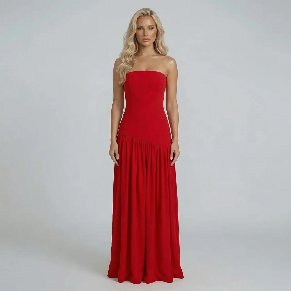 Leonie Drop-Waist Maxi Dress