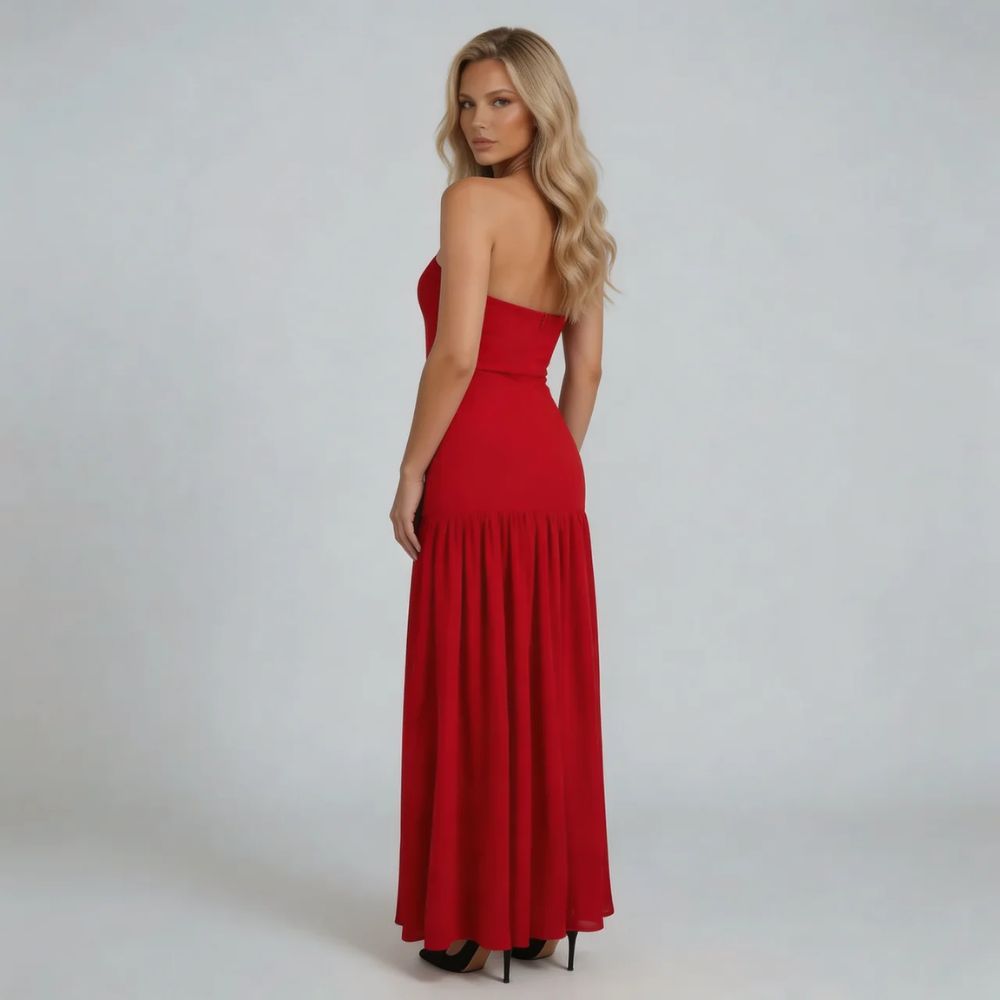 Leonie Drop-Waist Maxi Dress