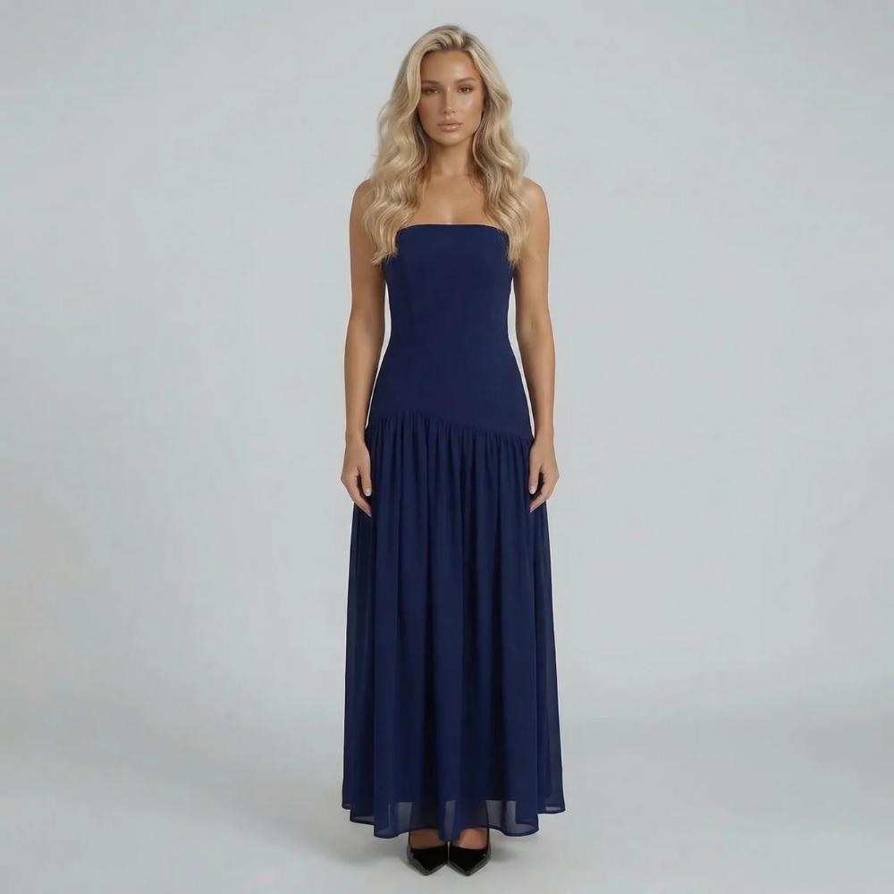 Leonie Drop-Waist Maxi Dress