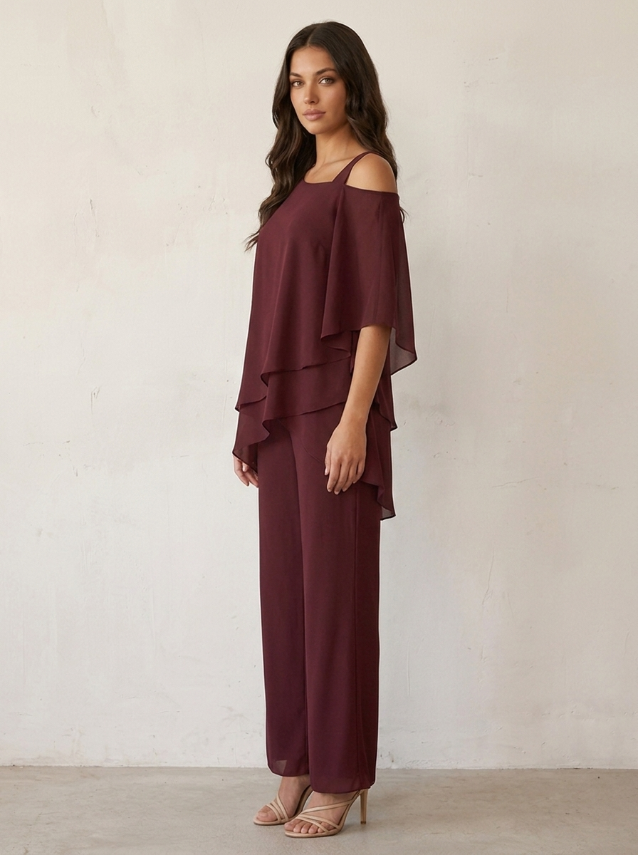 Liliana Chiffon Set in Black