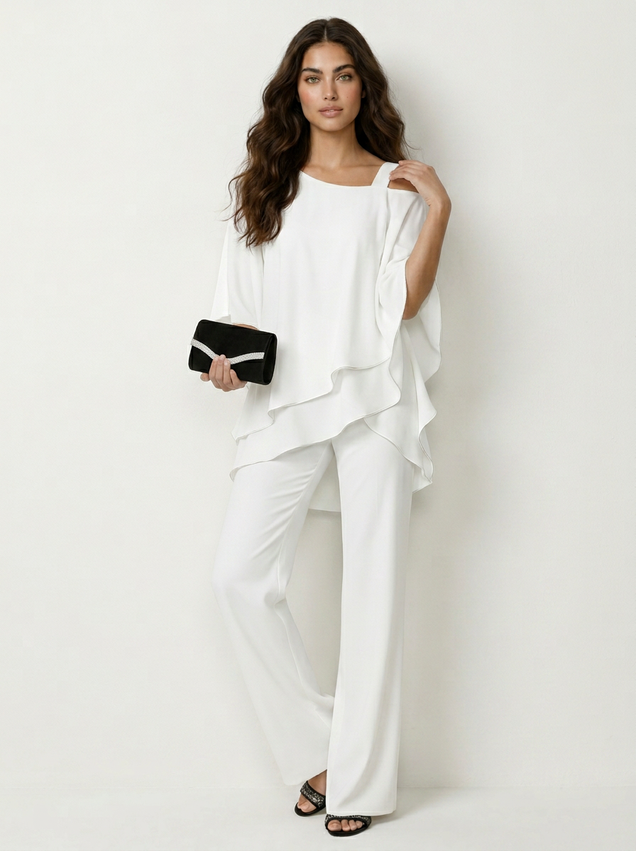 Liliana Chiffon Set in Black