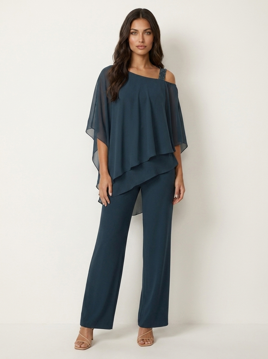 Liliana Chiffon Set in Black