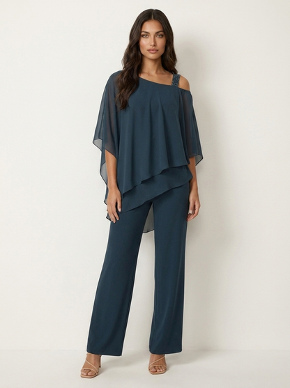 Liliana Chiffon Set in Black