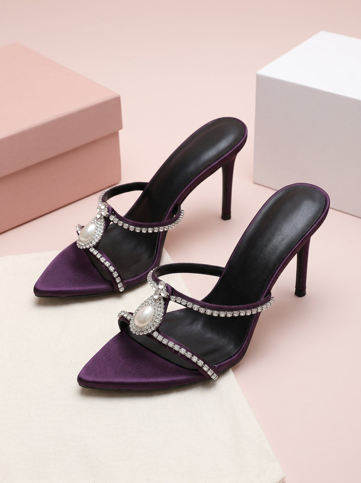 Liliana Crystal Embellished Heels
