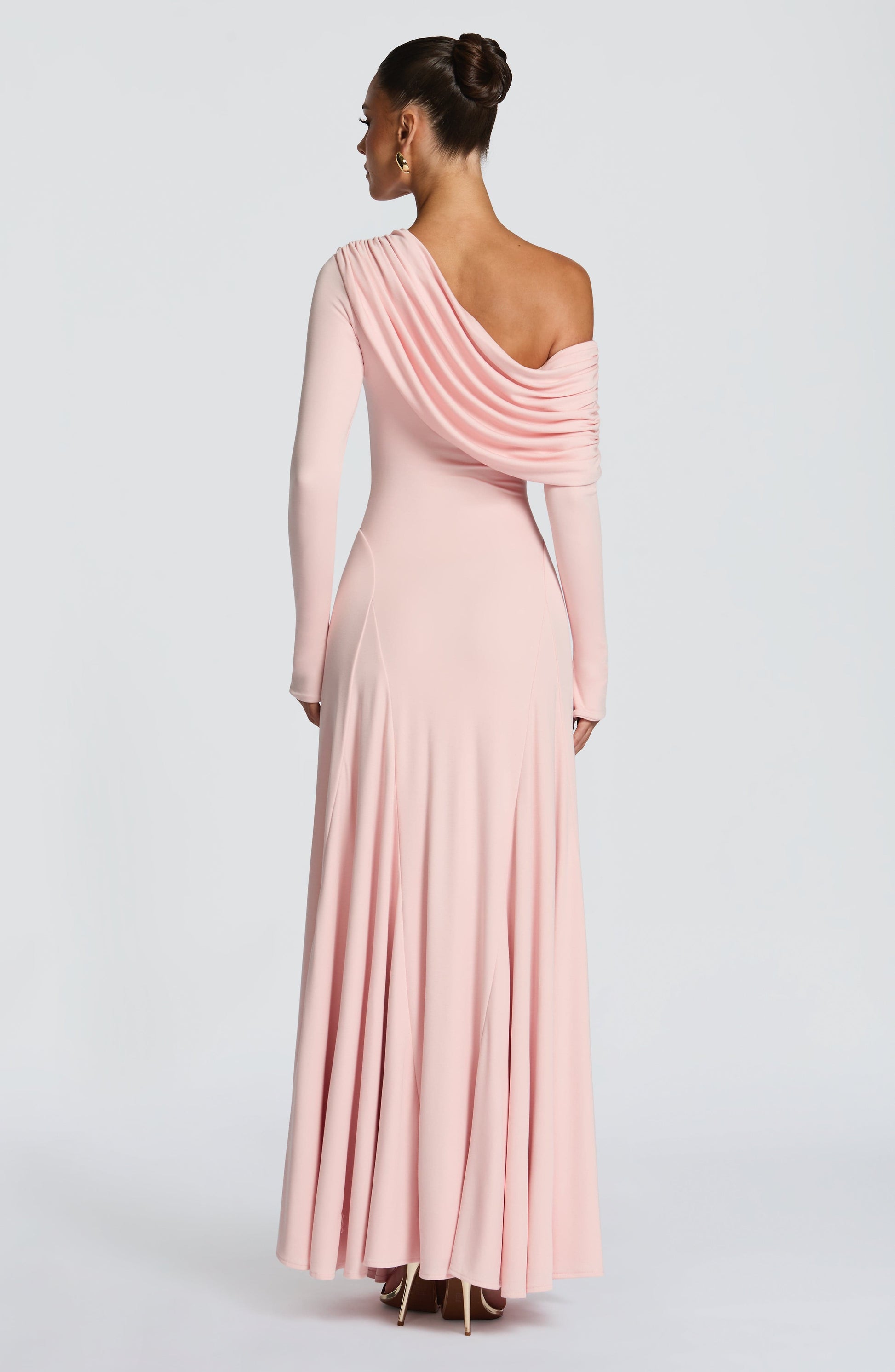 Women off-shoulder maxi dress, front view