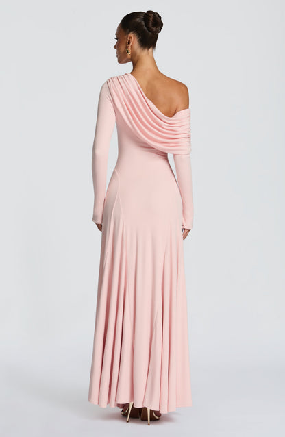 Women off-shoulder maxi dress, front view
