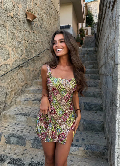 Lisa Sequin Mini Dress