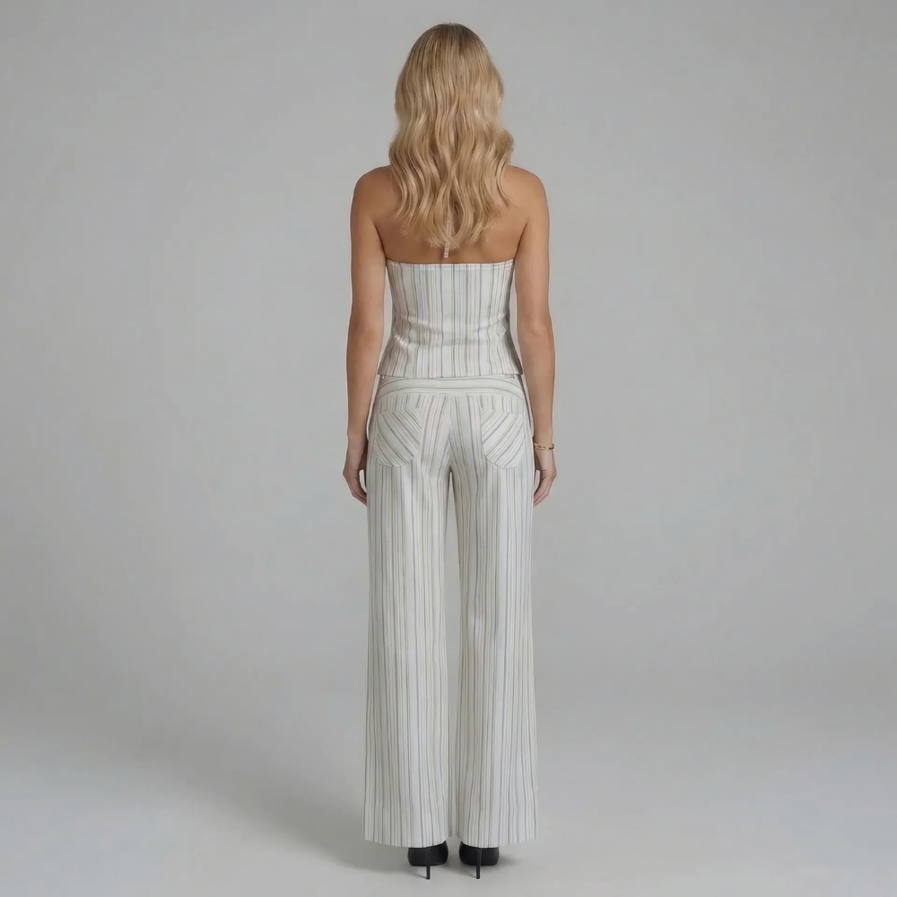 Loren Wide-Leg Pants Set