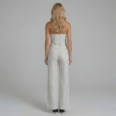 Loren Wide-Leg Pants Set