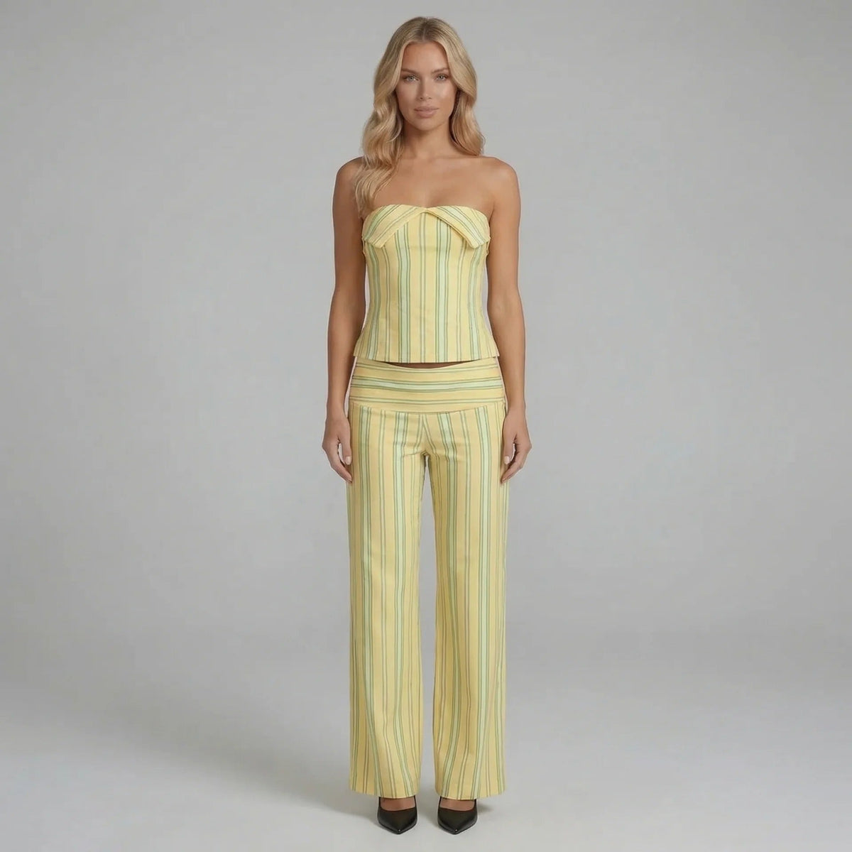 Loren Wide-Leg Pants Set