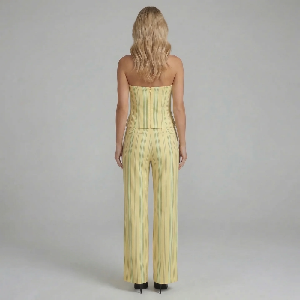 Loren Wide-Leg Pants Set