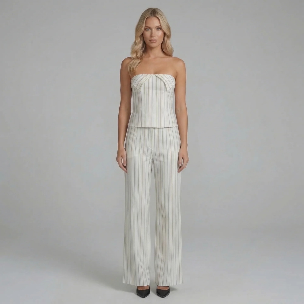 Loren Wide-Leg Pants Set