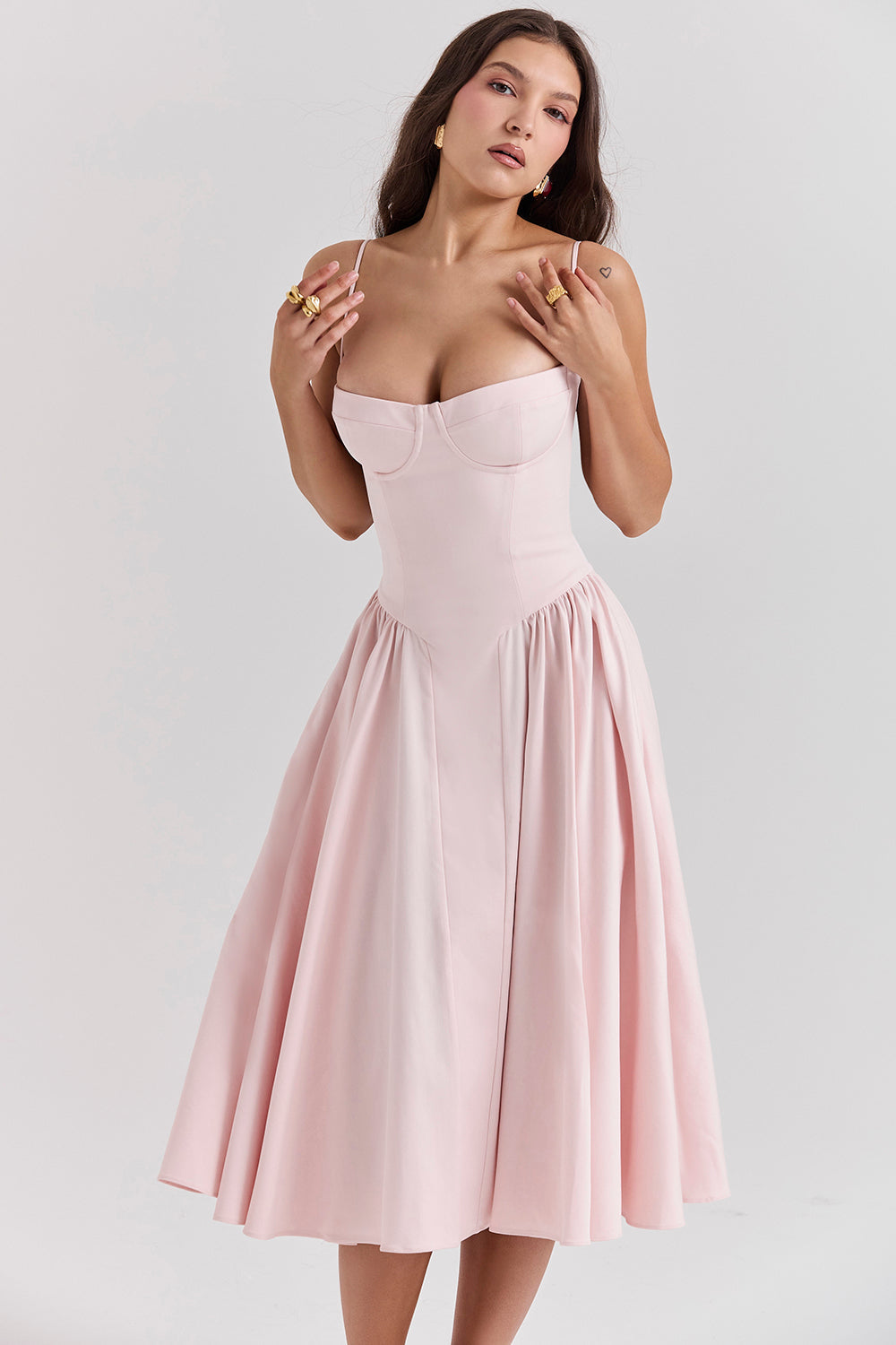 Lory Corset Midi Dress