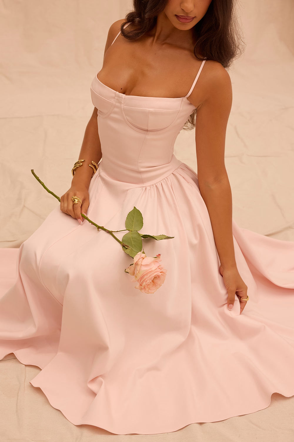 Lory Corset Midi Dress