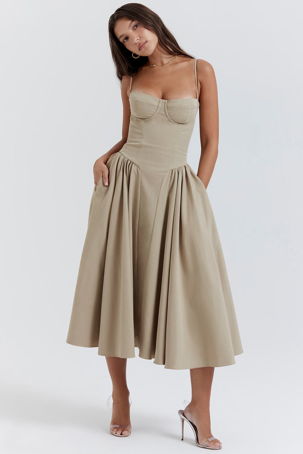 Lory Corset Midi Dress