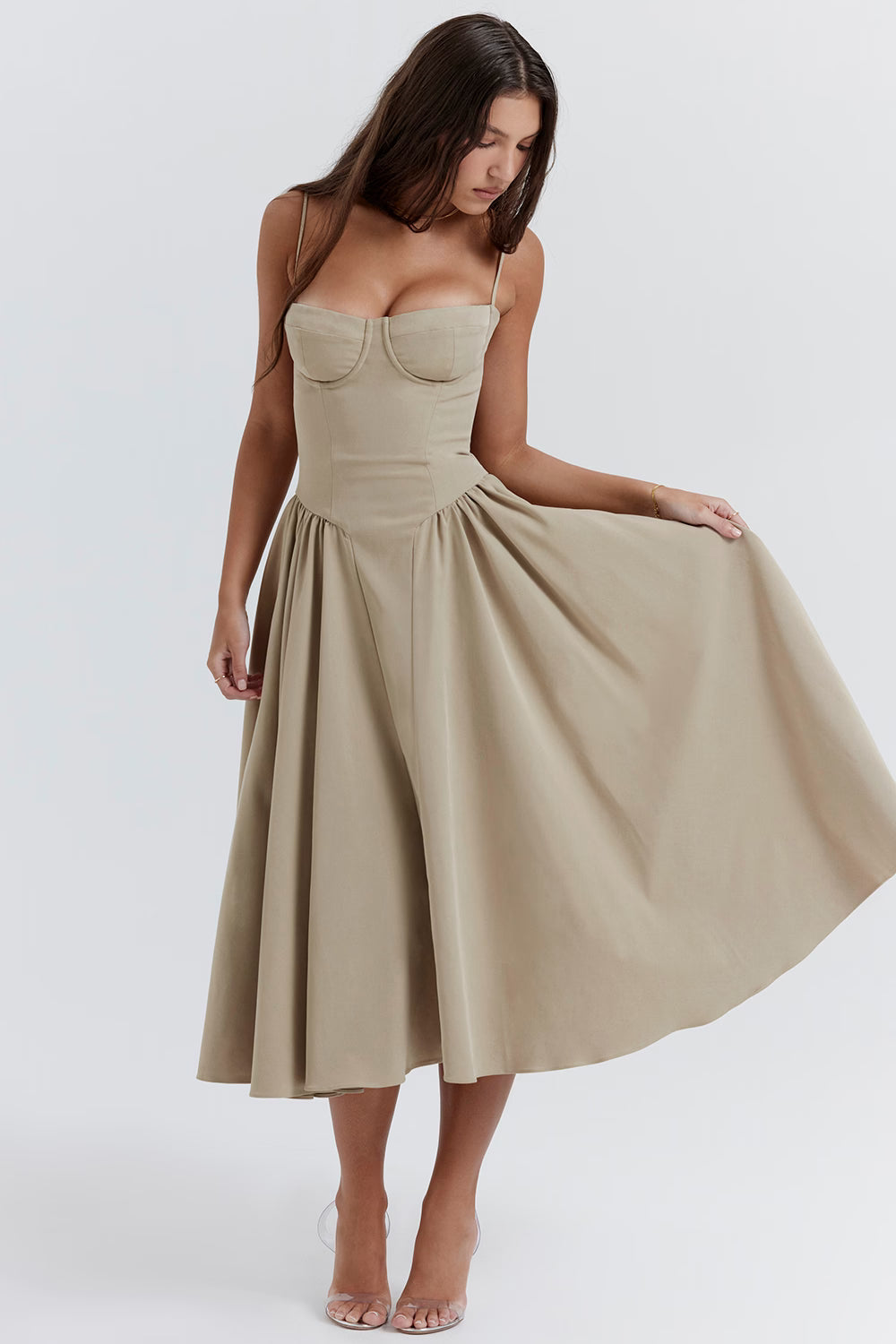 Lory Corset Midi Dress