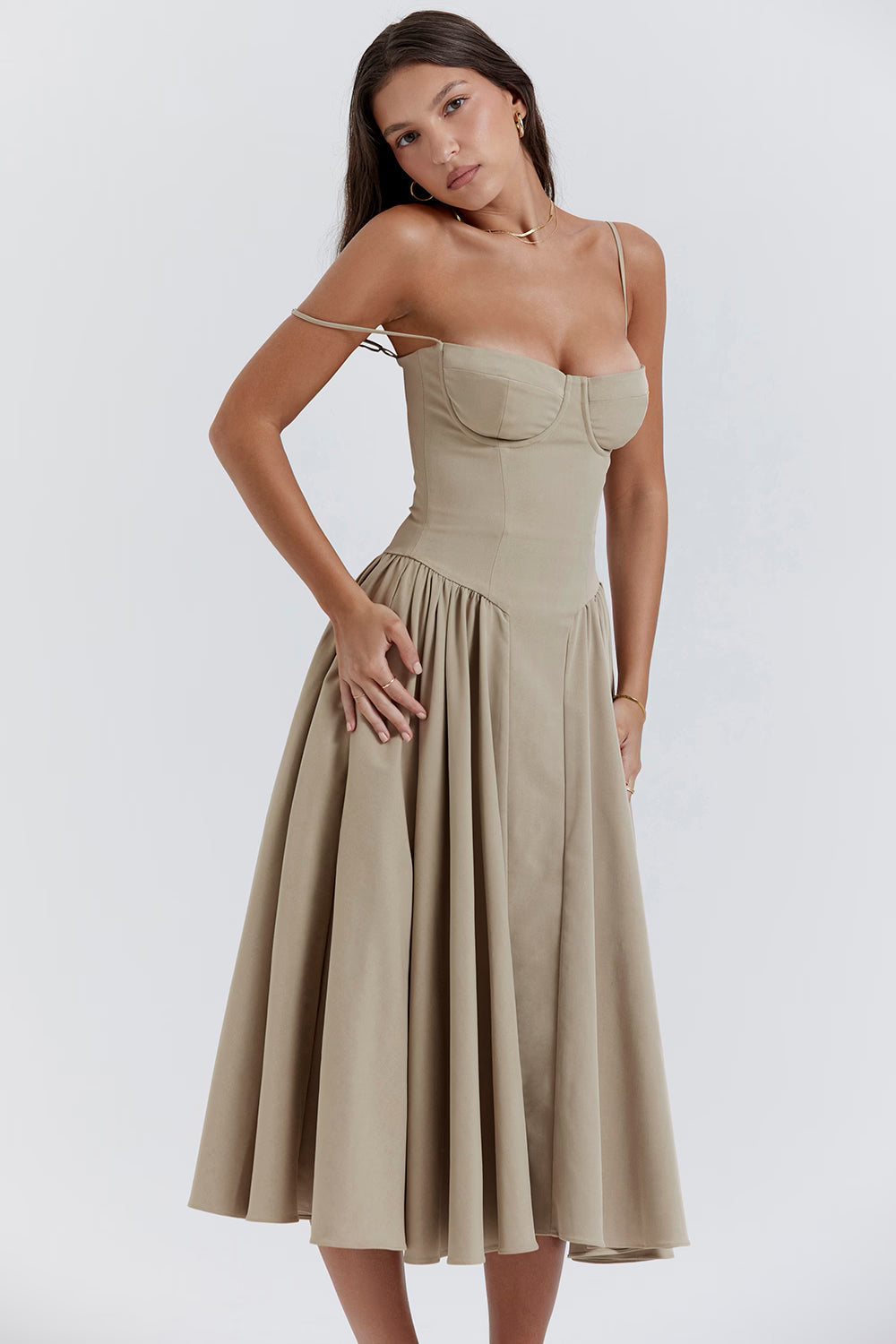 Lory Corset Midi Dress