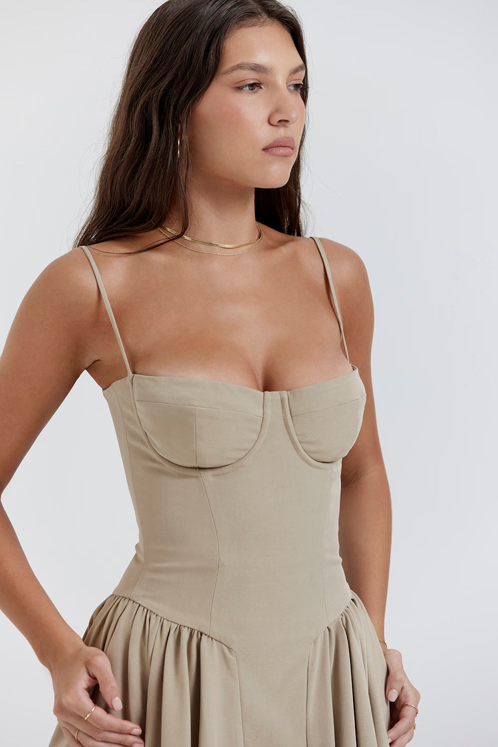 Lory Corset Midi Dress