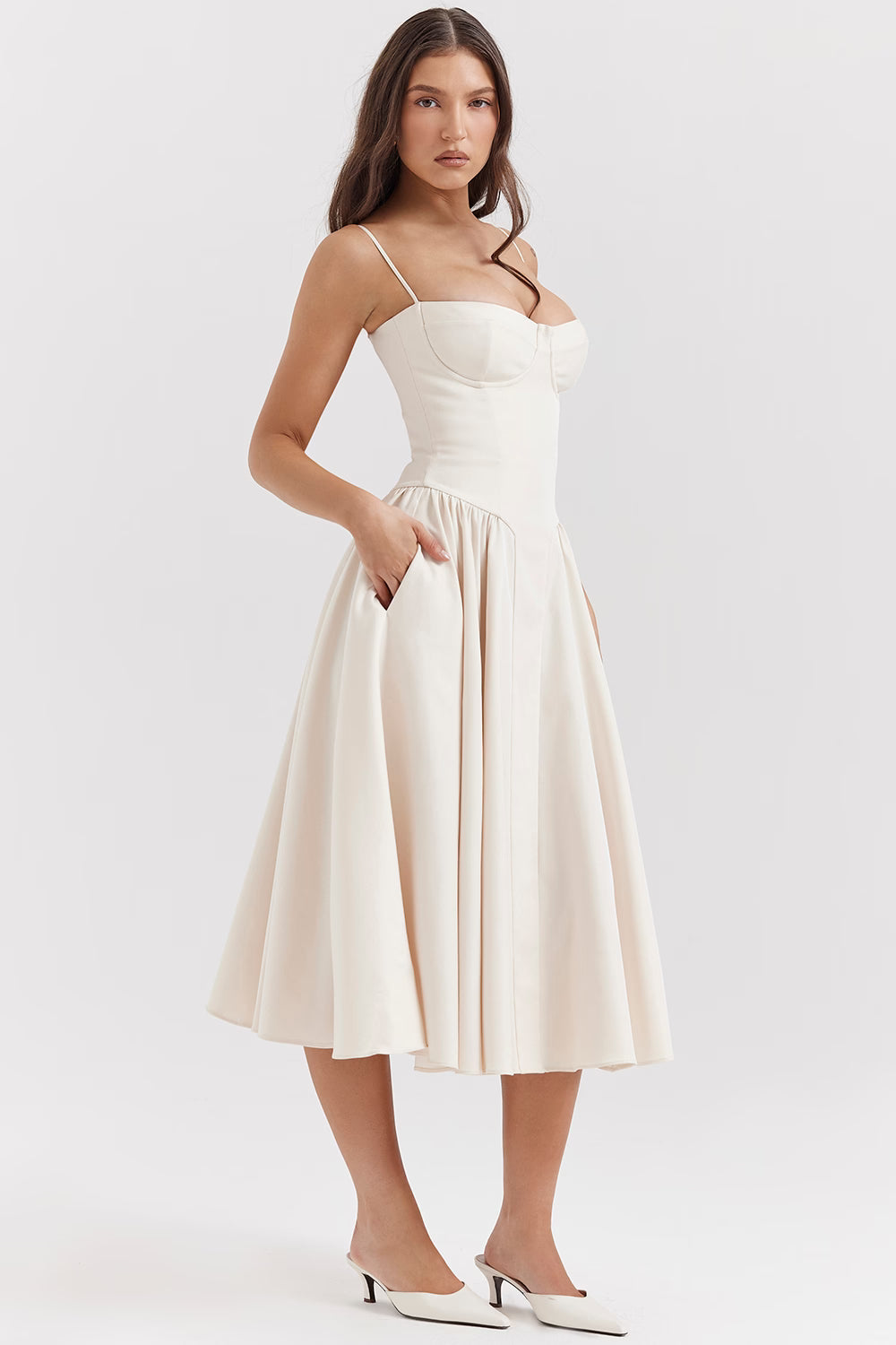Lory Corset Midi Dress